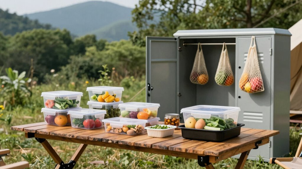proper camp food storage