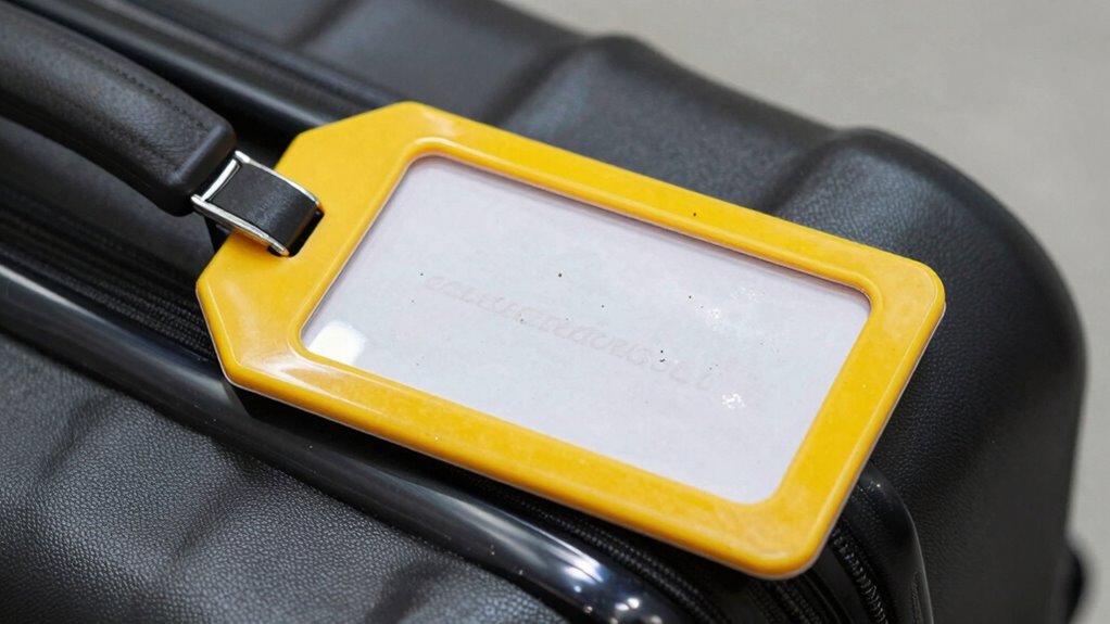 proper luggage tag security