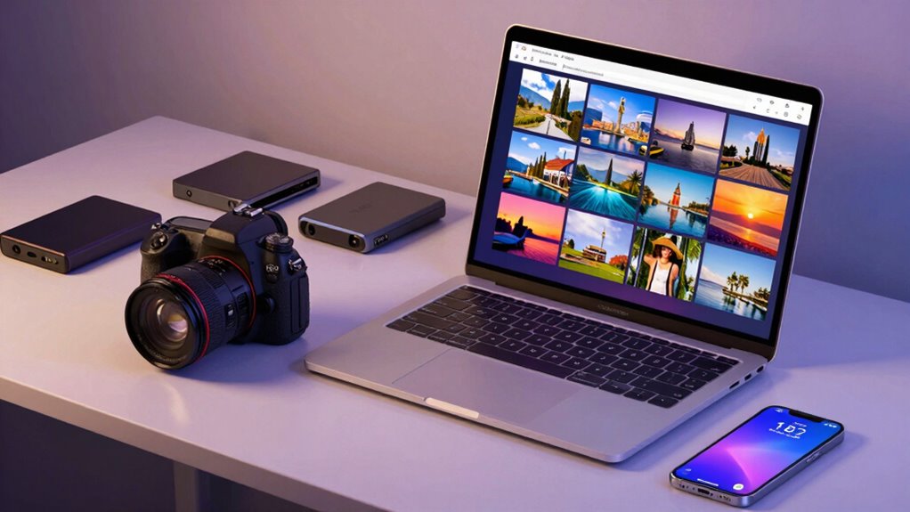 quick travel photo backup