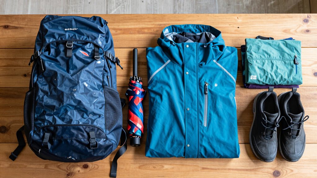 rain gear and waterproof accessories