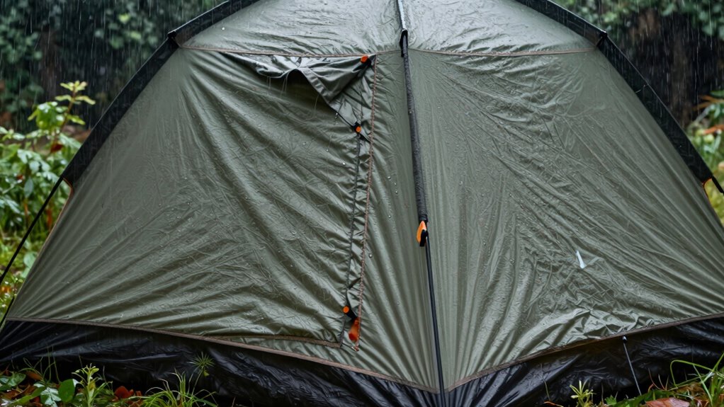 reinforce tent seams and flaps