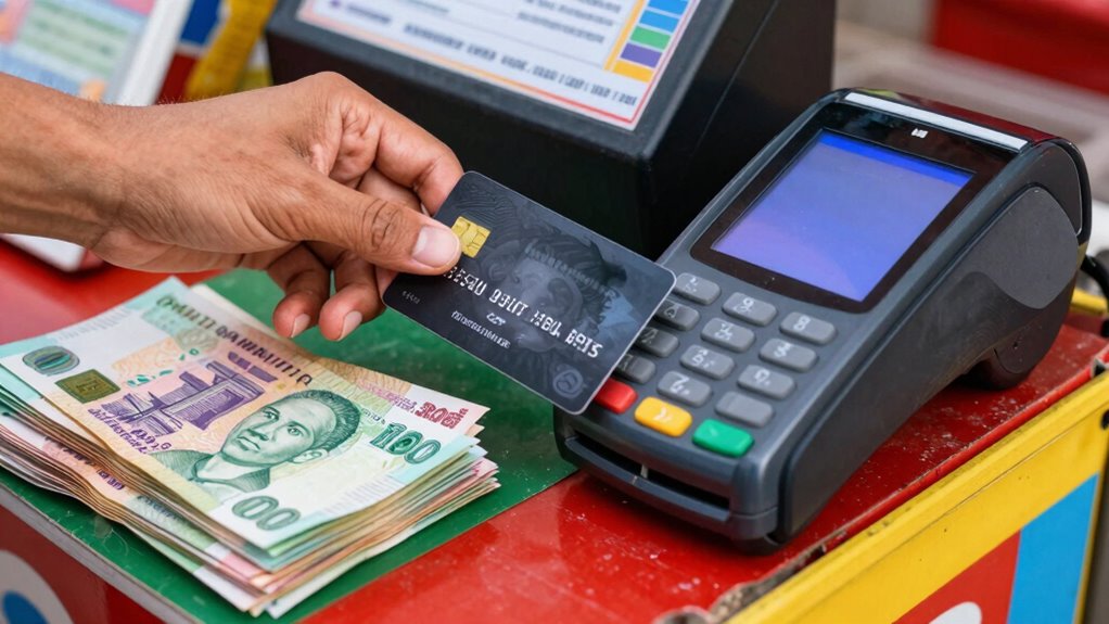 save money paying locally