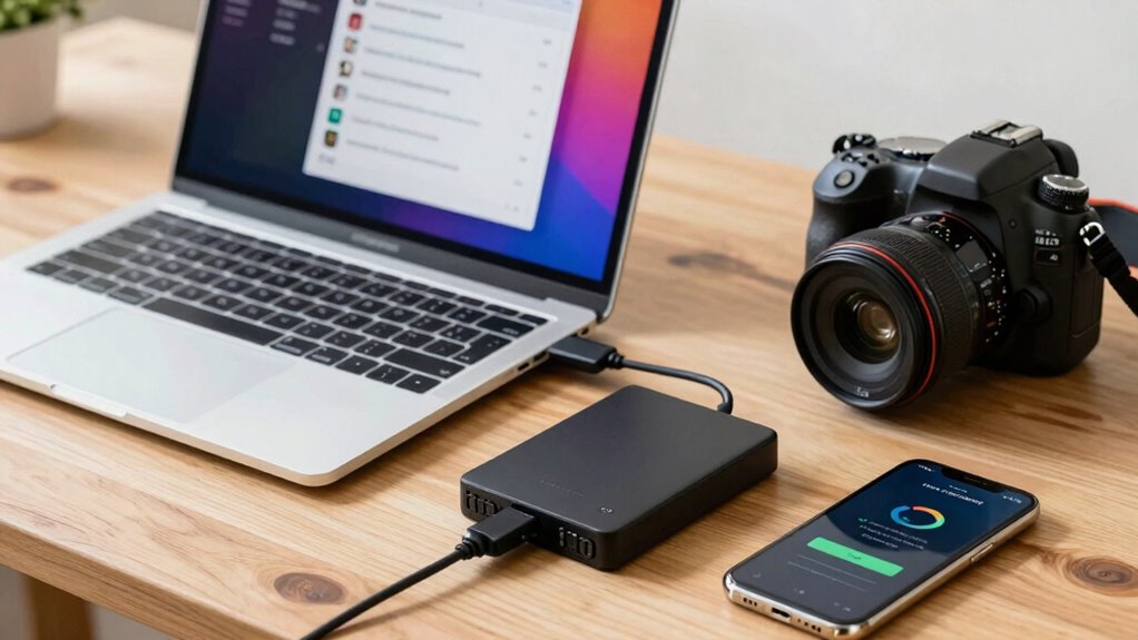 secure and backup travel photos