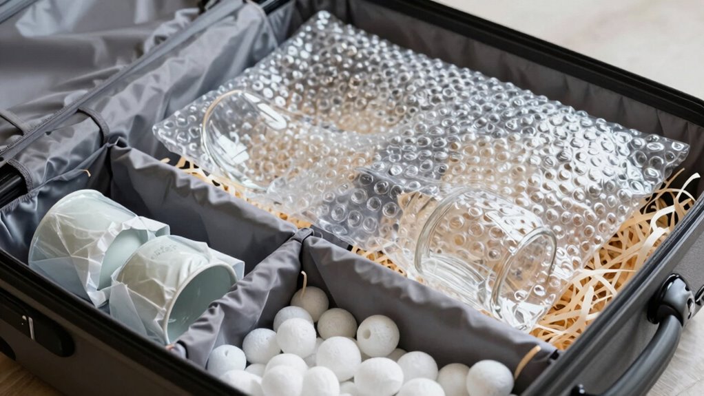 secure fragile items properly