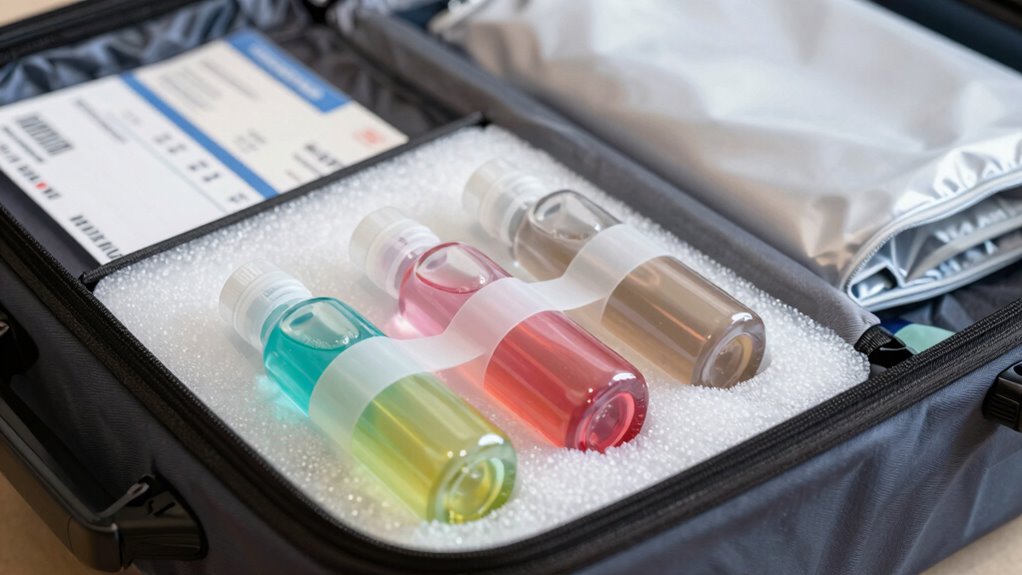 secure liquids during travel