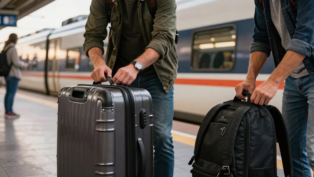 secure luggage during travel