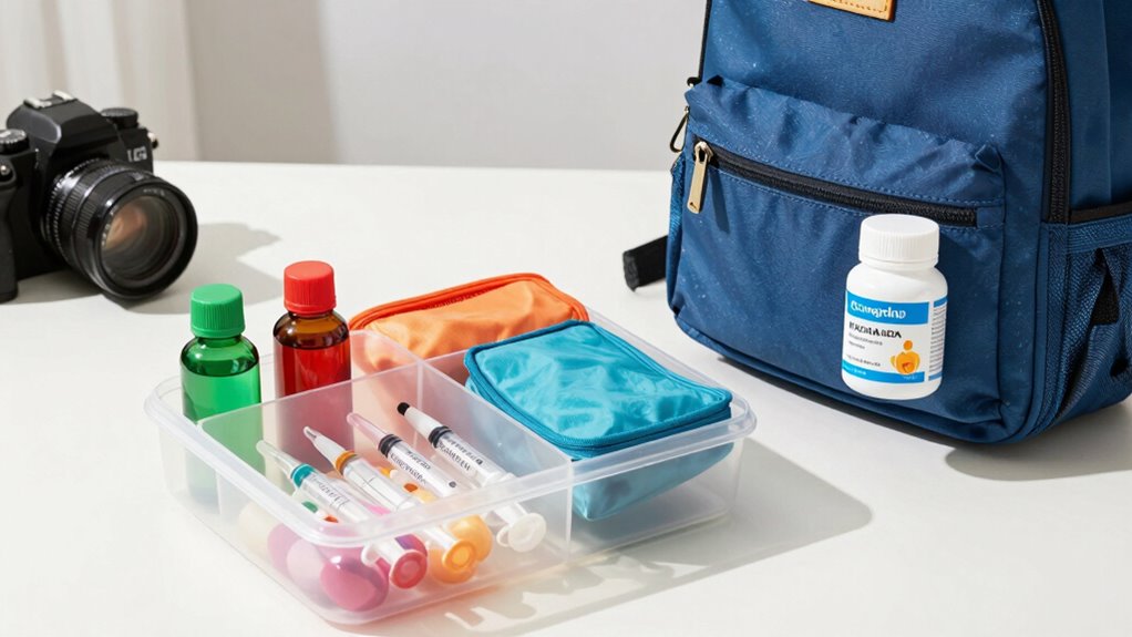 secure organized medication containers