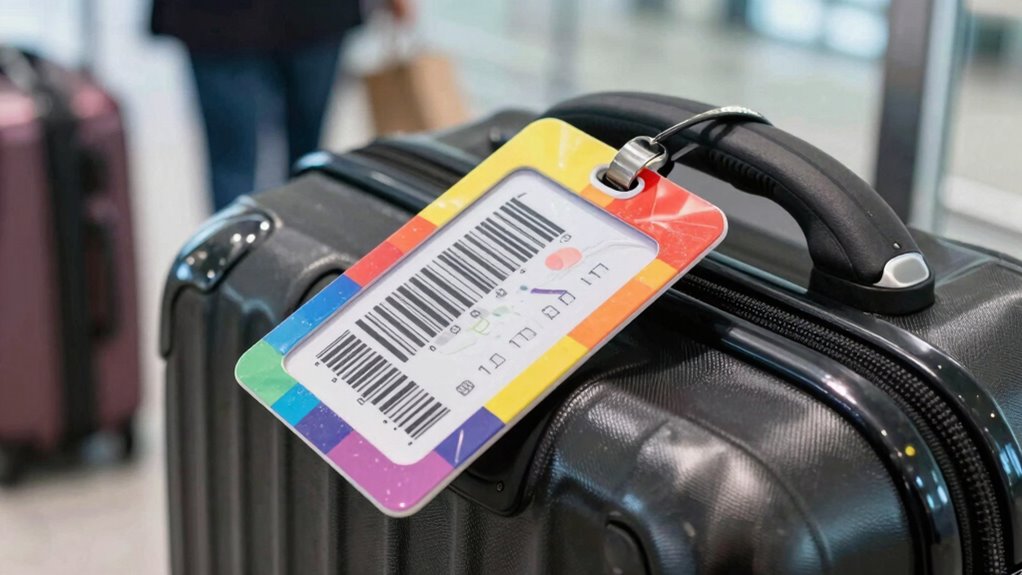 secure visible durable luggage tags