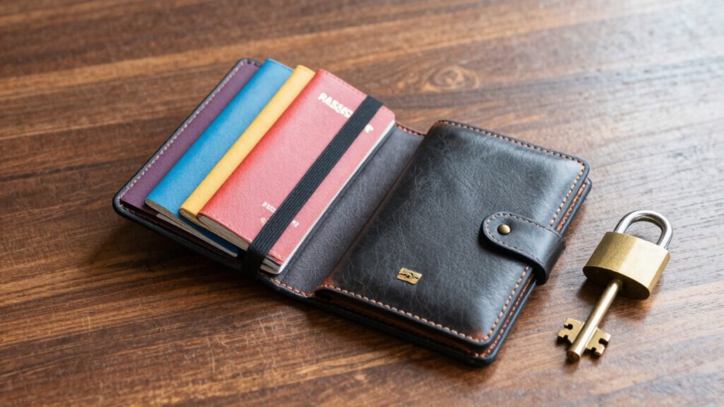 securely organize travel documents