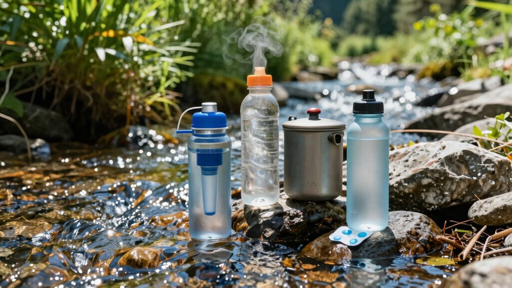 selecting appropriate water purification
