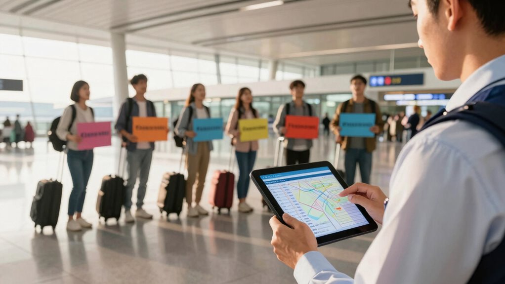 share flight and arrival details