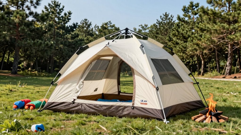 spacious weather resistant easy setup