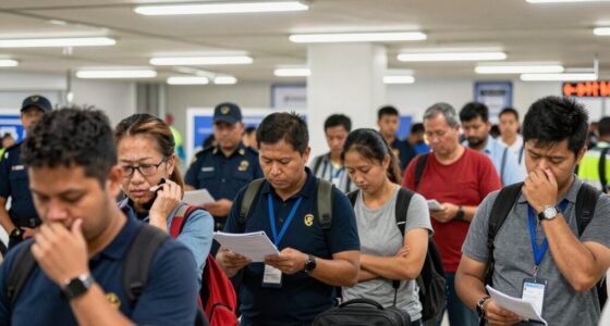 stay calm during immigration lines