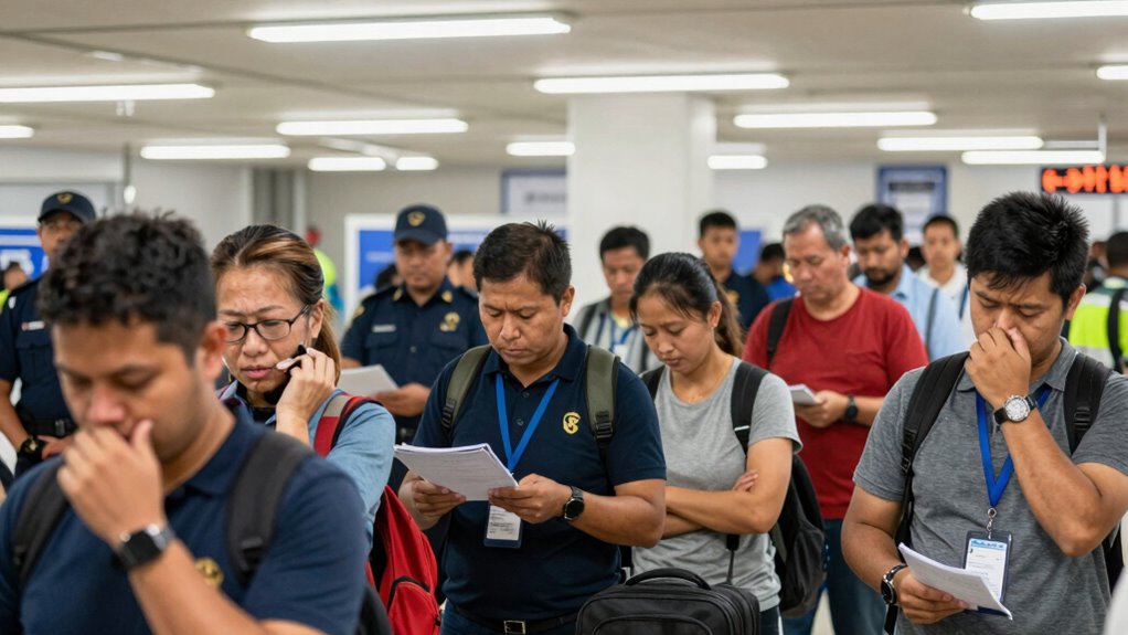 stay calm during immigration lines