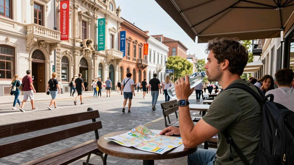 stay hydrated take breaks