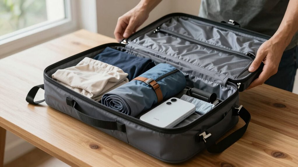 streamlined minimalist packing routine