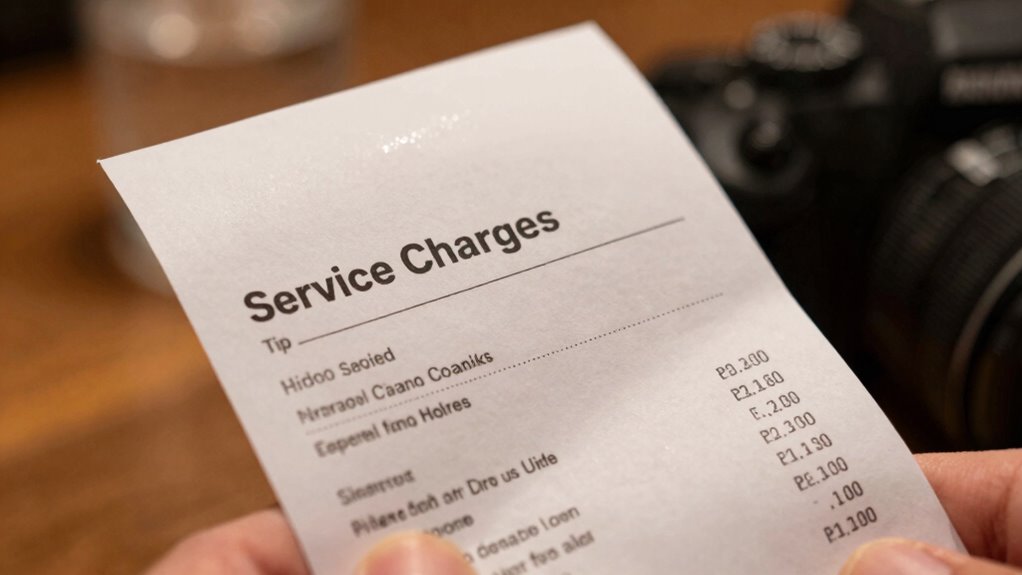 tips versus service charges