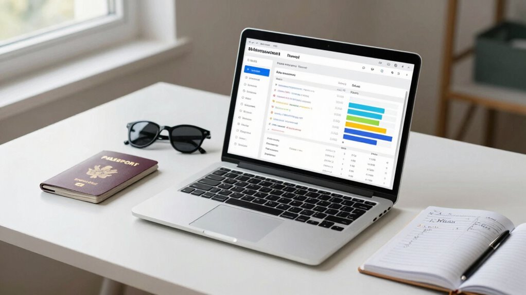 track subscriptions before traveling