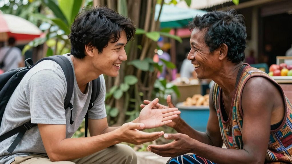 use open friendly gestures