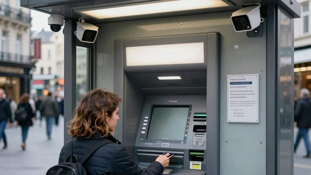 use reputable monitored atms