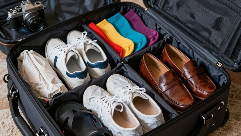 use separate shoe bags