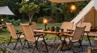 camping furniture and lighting