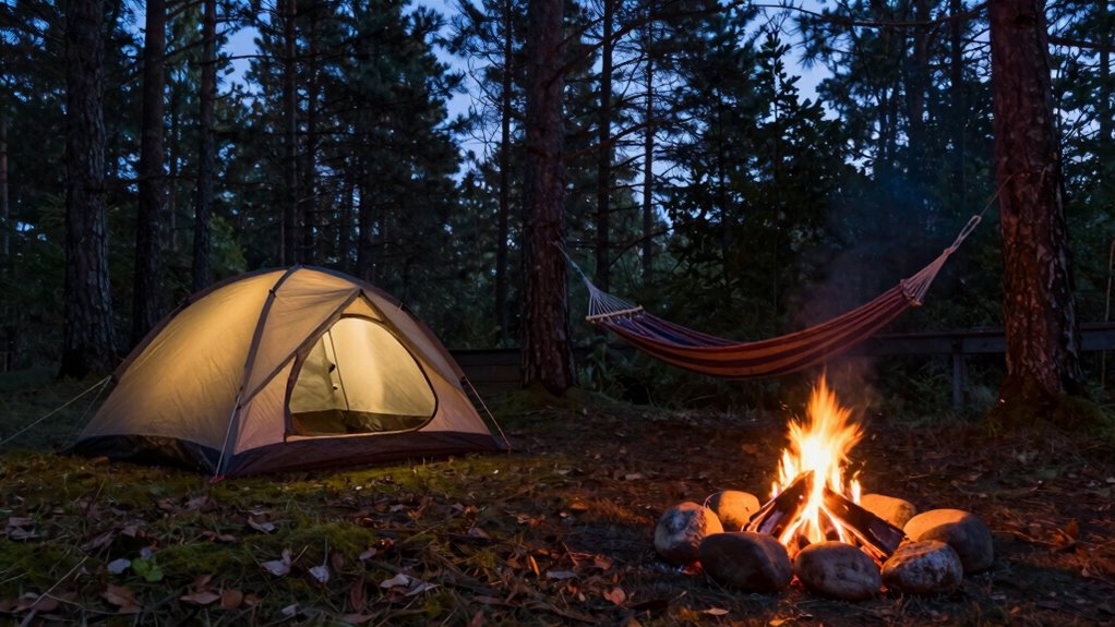 choose safe comfortable campsite
