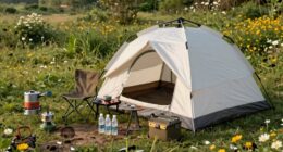 clean campsite over gear