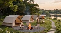 create a calm organized campsite