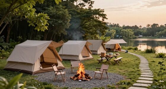 create a calm organized campsite