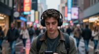 listening and missing surroundings