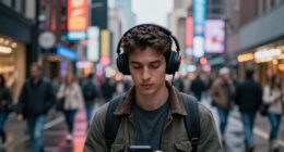listening and missing surroundings