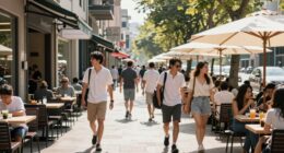 managing heat crowds walking