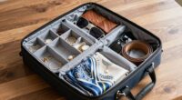 organize accessories for travel