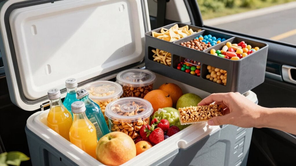 organized convenient snack system
