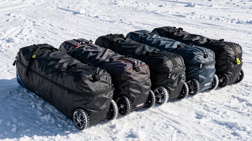 organized durable ski gear