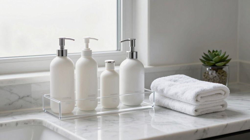 organized toiletries for travel