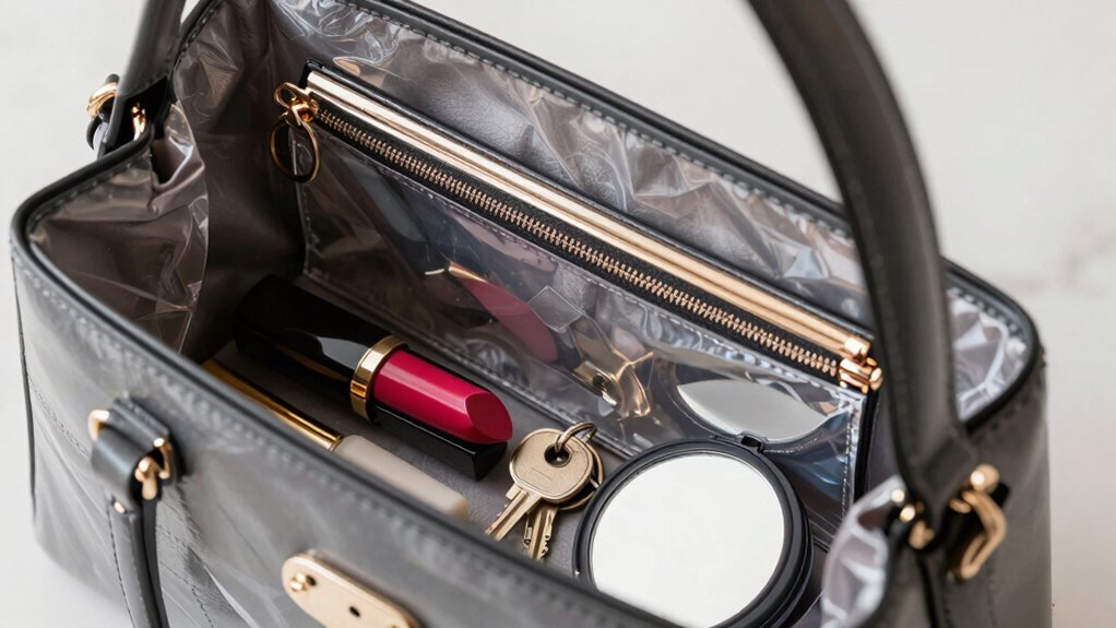 organized travel with small pouches