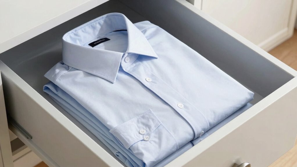 organized wrinkle free clothing storage