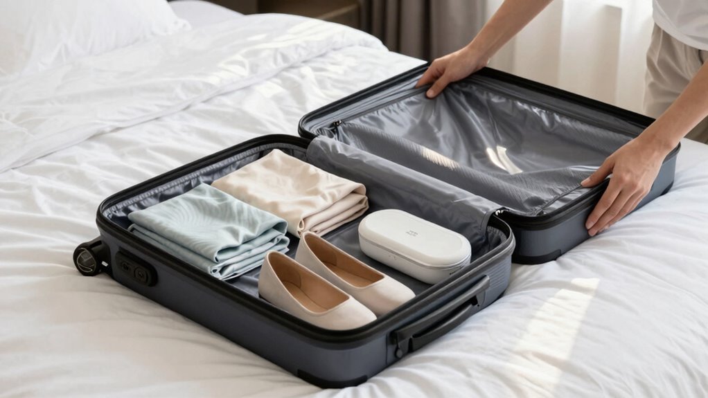 pack light for efficiency