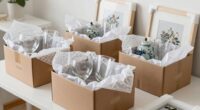 securely pack fragile items