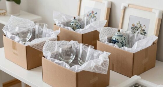 securely pack fragile items