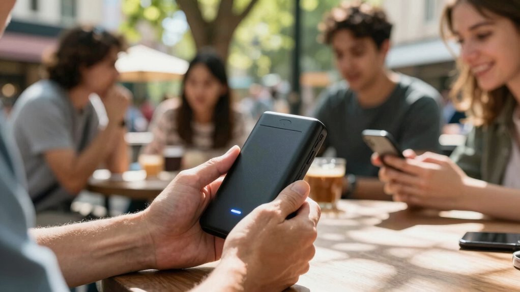 travelers utilizing mobile hotspots