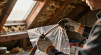 How to protect existing fiber prior to attic insulation work?