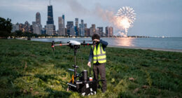 Chicago Plane Fireworks Strike