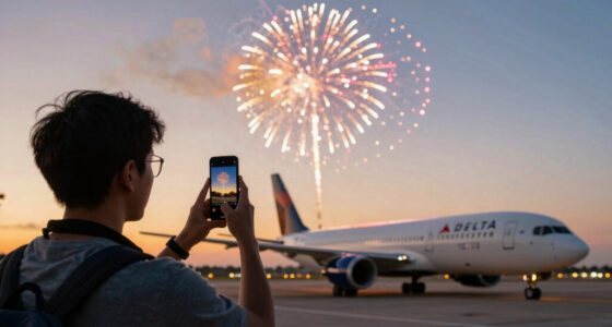 Firework Strike Delta Flight 1076