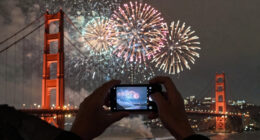 Golden Gate Bridge Fireworks
