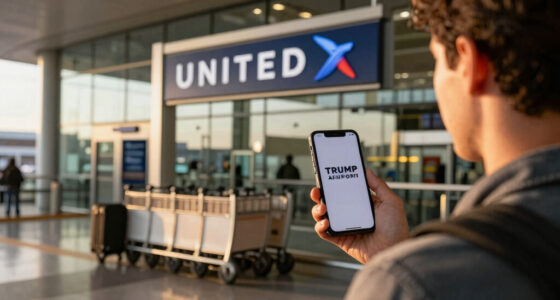 United Airlines Trump Airport