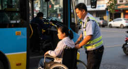 Hanoi Bus Staff Wholeheartedly Support Disabled Passengers - Laodong.vn