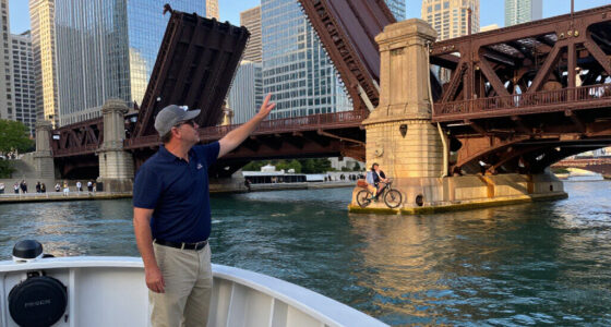 Chicago River Bridge Gets Stuck After Lifting For Boat To Pass - AP News